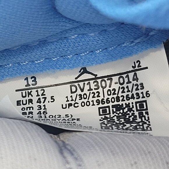 Air Jordan 1 High Zoom CMFT Men's Blue Grey Sneakers DV1307-014 US Size 13 NWB - Picture 10 of 10